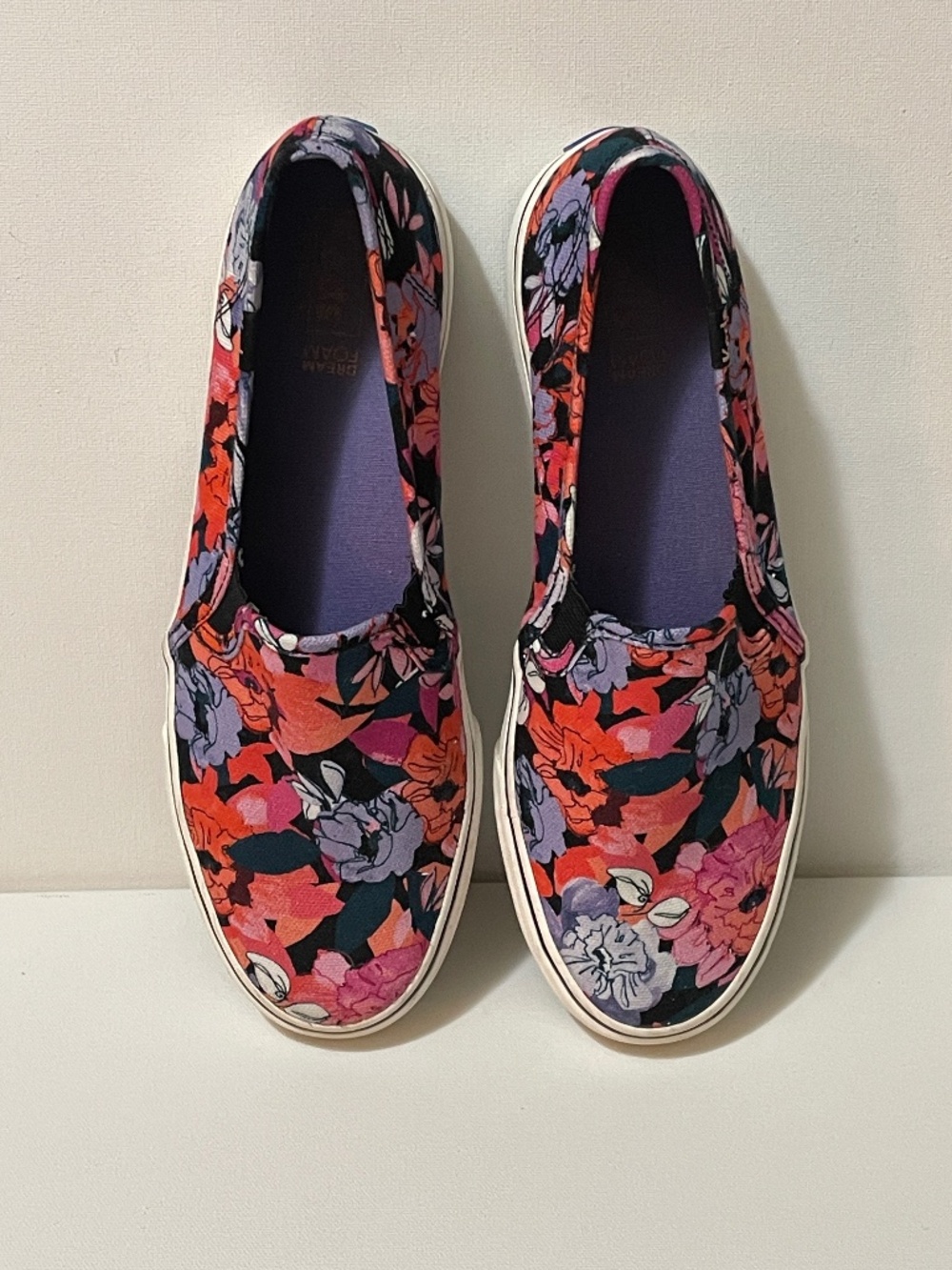 Keds Women's Size 8 Colorful Floral Double Decker Slip-ons